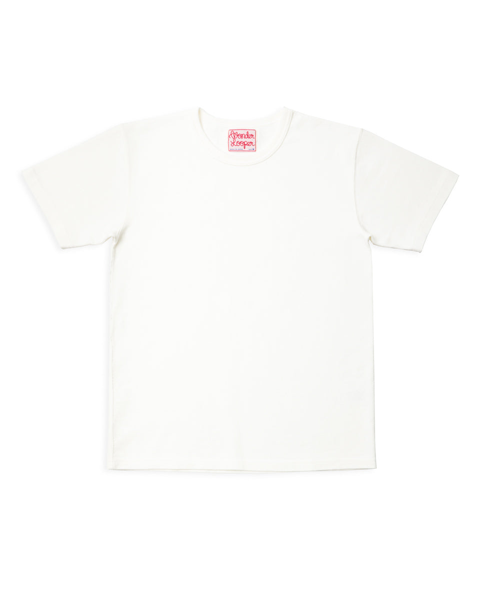 Wonder Looper Double Heavyweight Crewneck T-shirt - White - Standard & Strange