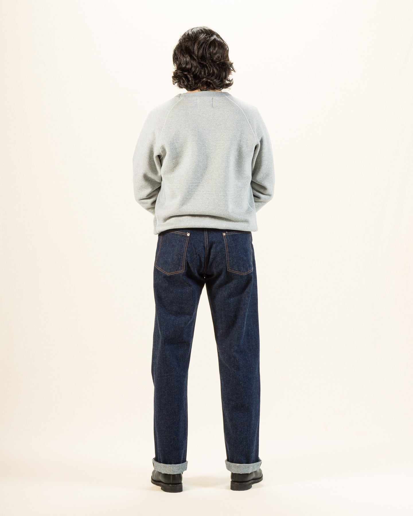 Wonder Looper Double Heavyweight French Terry Pullover Crewneck - Heather Grey - Standard & Strange