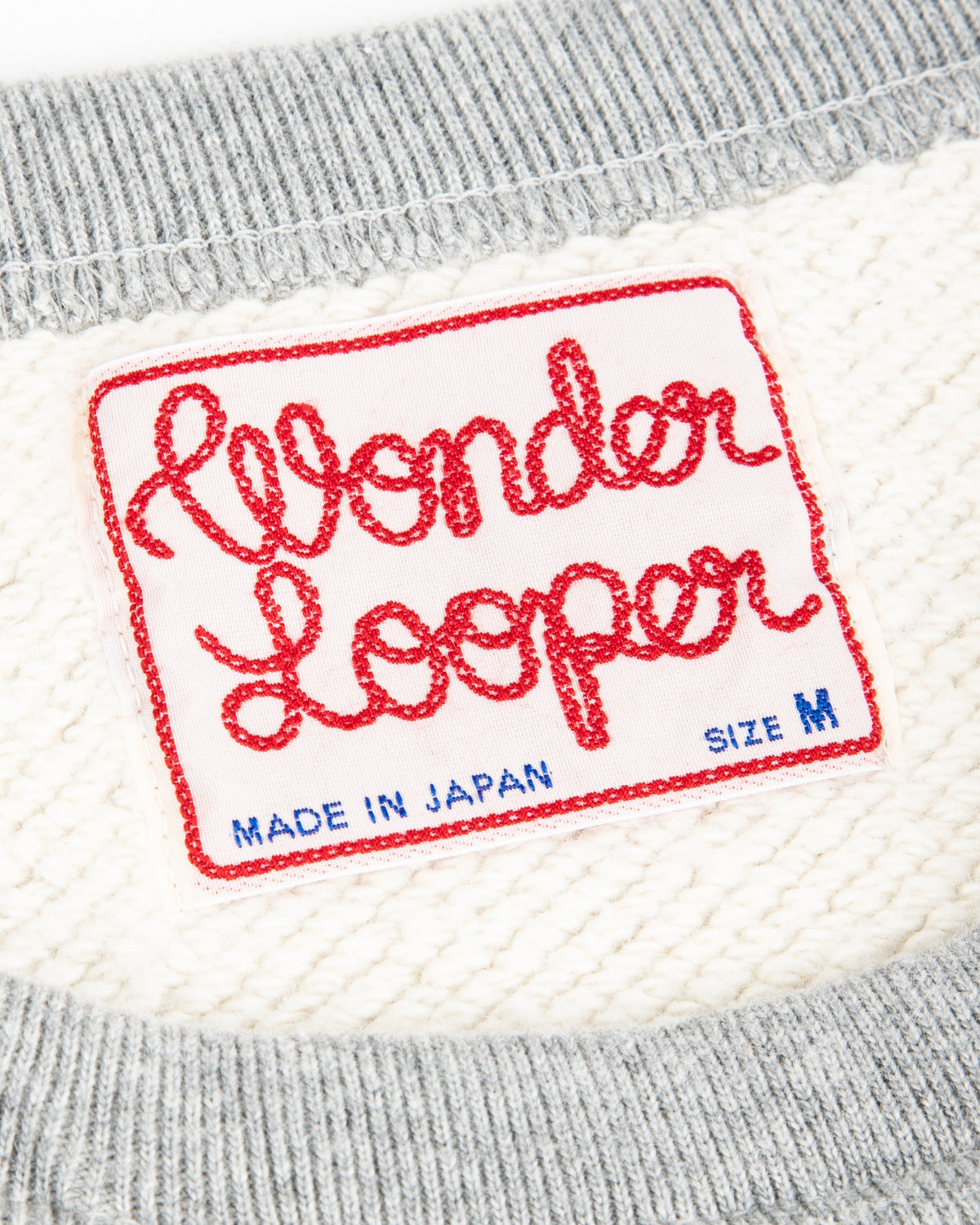 Wonder Looper Double Heavyweight French Terry Pullover Crewneck - Heather Grey - Standard & Strange