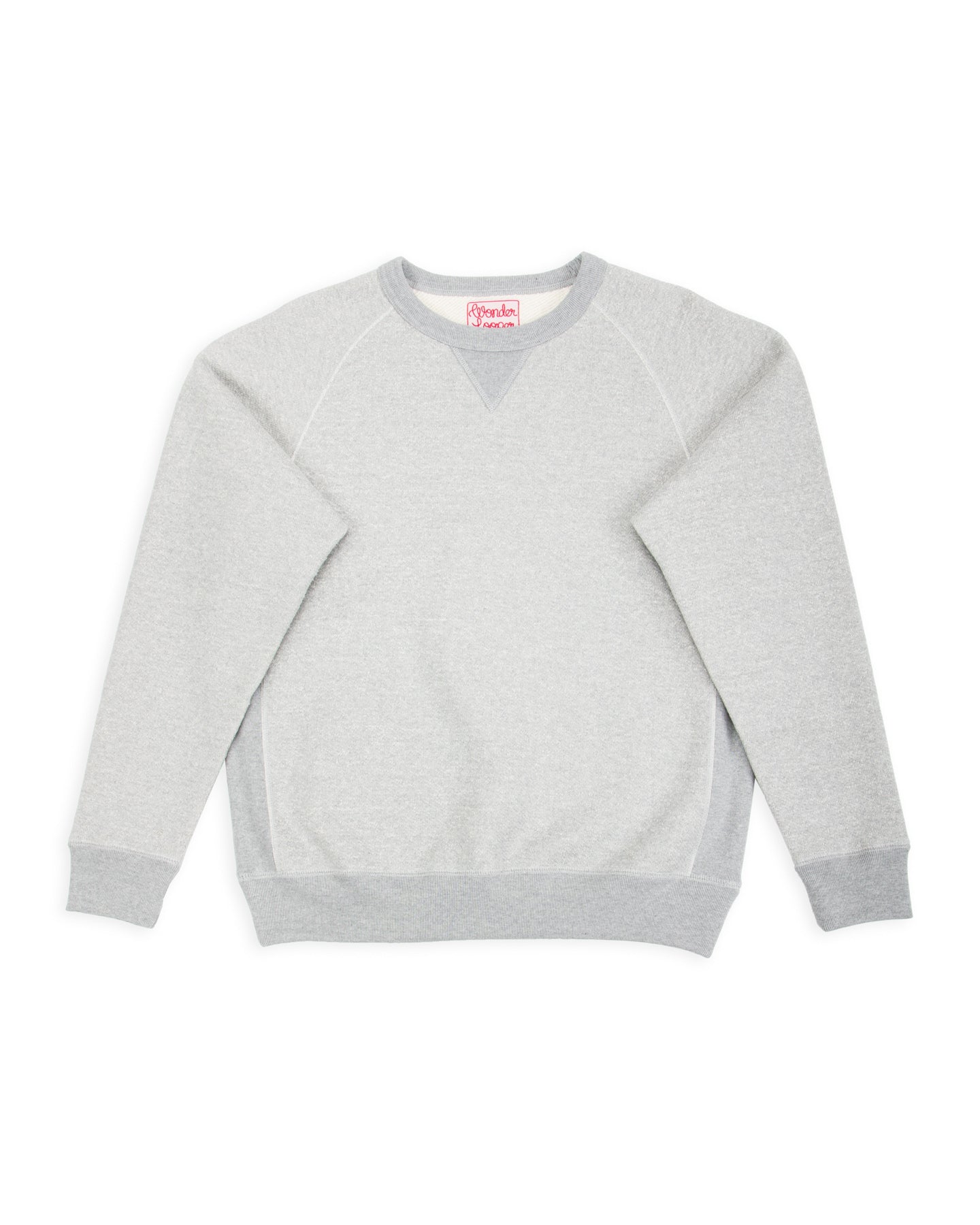 Double Heavyweight French Terry Pullover Crewneck - Heather Grey 