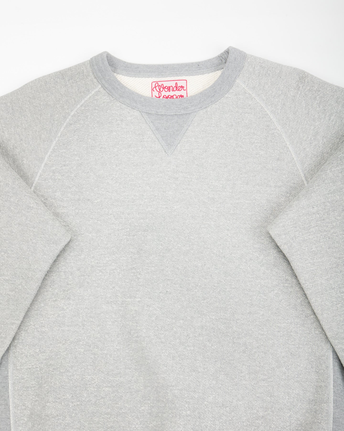 Wonder Looper Double Heavyweight French Terry Pullover Crewneck - Heather Grey - Standard & Strange