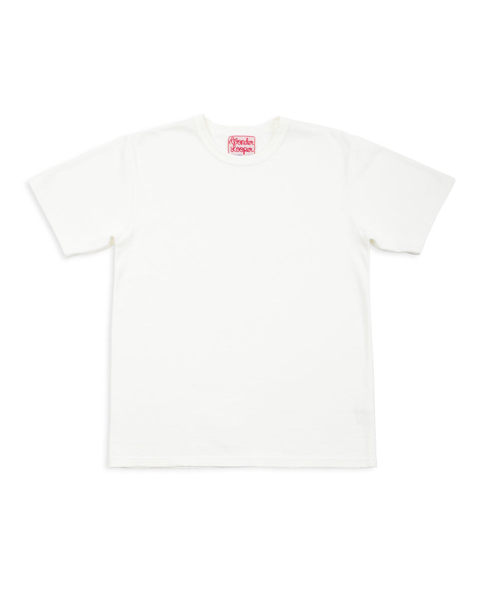 Wonder Looper ELS Recycled Cotton Slub T-Shirt - White - Standard & Strange