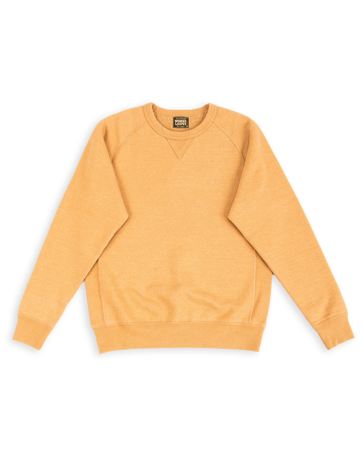 Wonder Looper Foxfibre® Double Heavyweight French Terry Pullover Crewneck - Coyote 80 - Standard & Strange