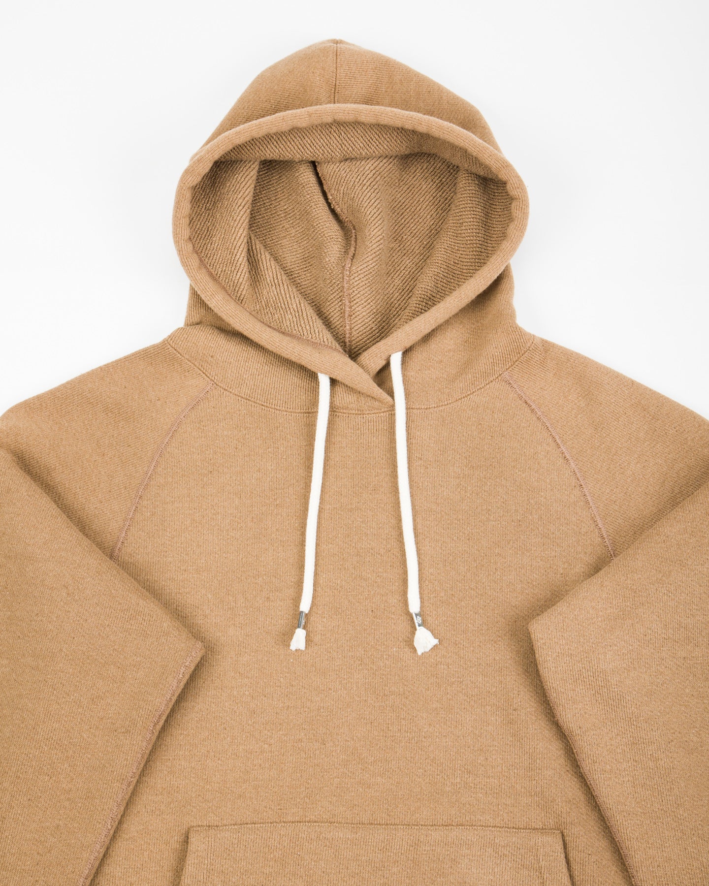 Wonder Looper Foxfibre® Double Heavyweight French Terry Pullover Hoodie - Iron Mordant Coyote 80 - Standard & Strange