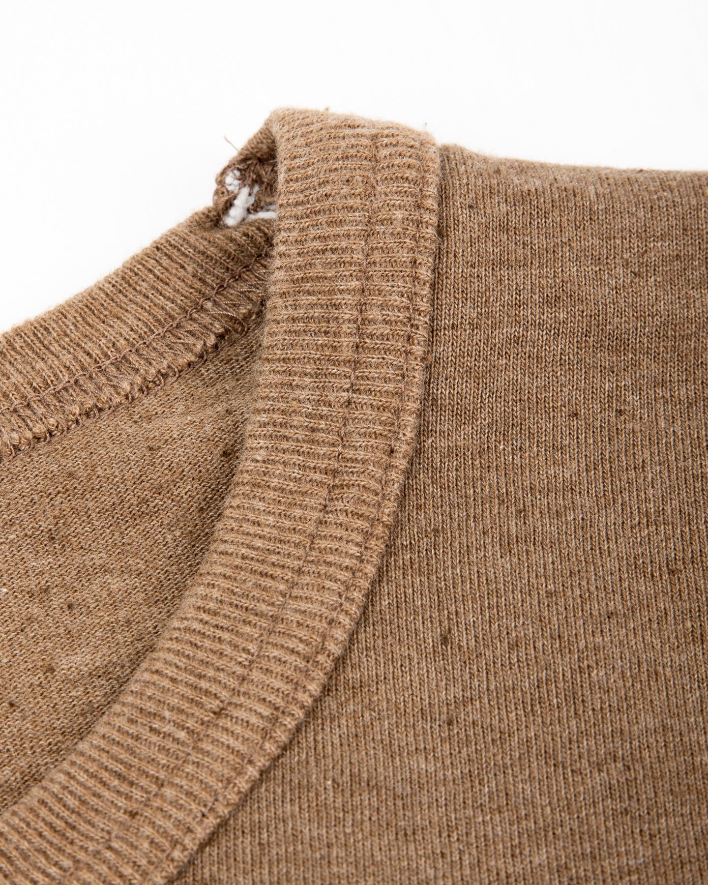 Wonder Looper Iron Mordant Foxfibre® Tsuriami Crewneck T-shirt - Coyote 70 - Standard & Strange