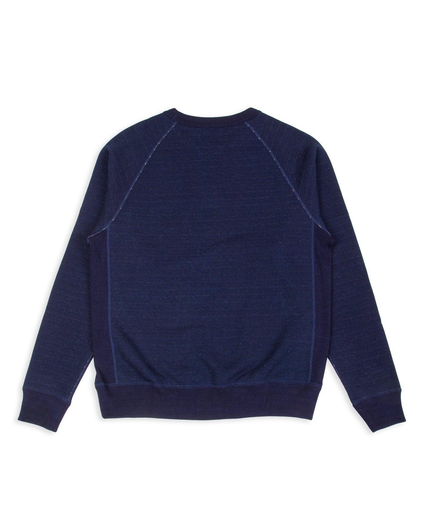 Wonder Looper Pullover Crewneck - Real Indigo Blanket Striped French Terry - Standard & Strange