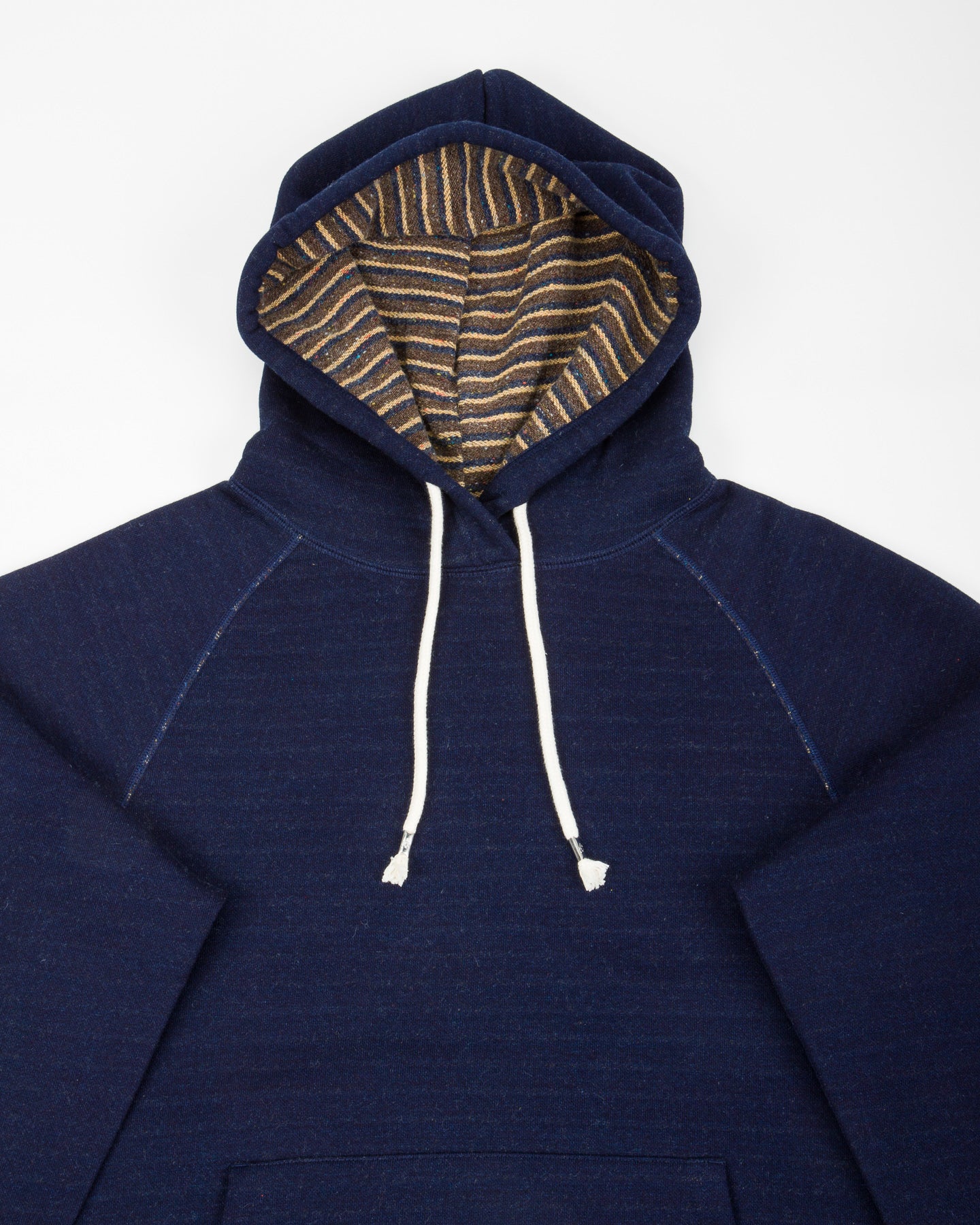 Wonder Looper Pullover Hoodie - Real Indigo Blanket Striped French Terry - Standard & Strange