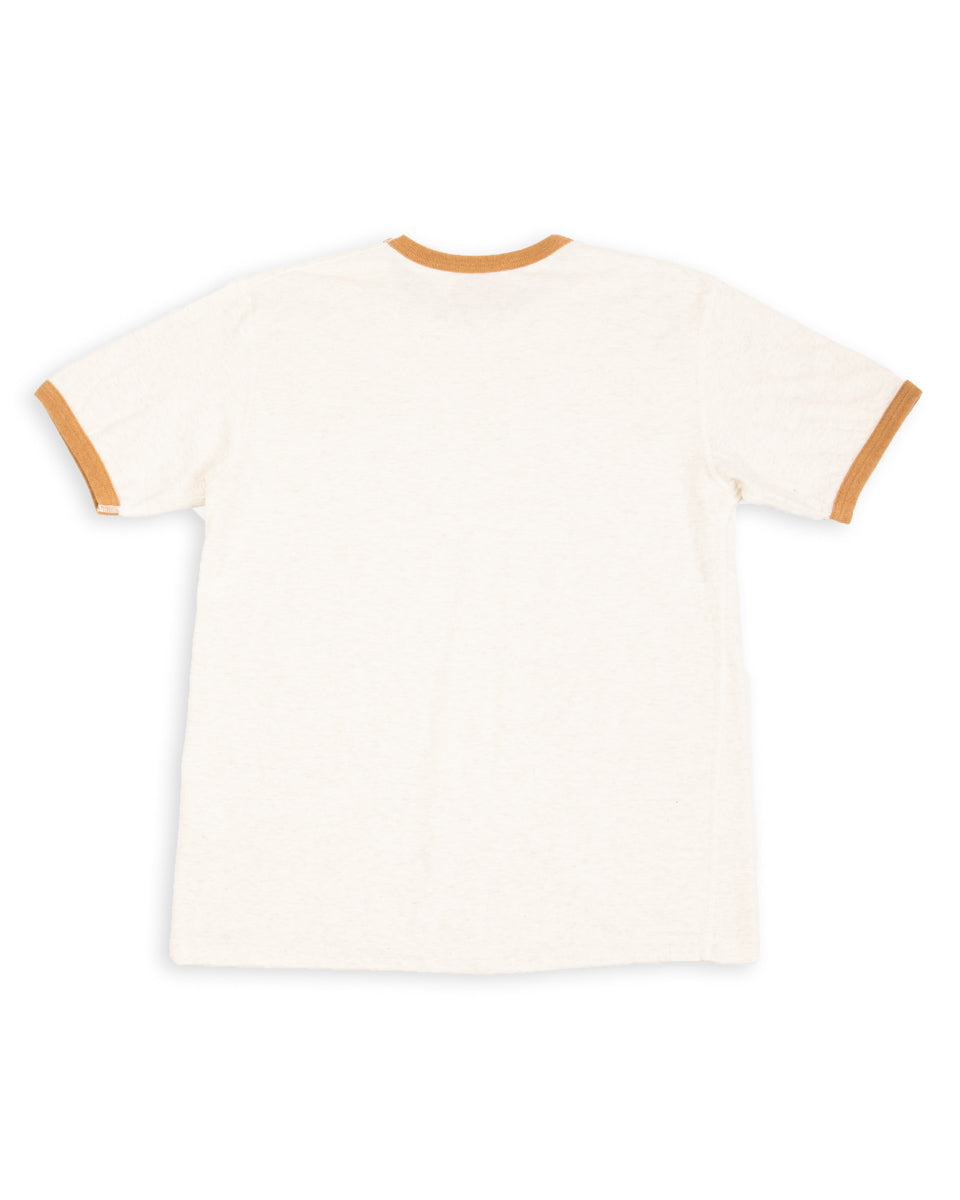 Wonder Looper Recycled Cotton Foxfibre® Ringer Tee - Sand - Standard & Strange