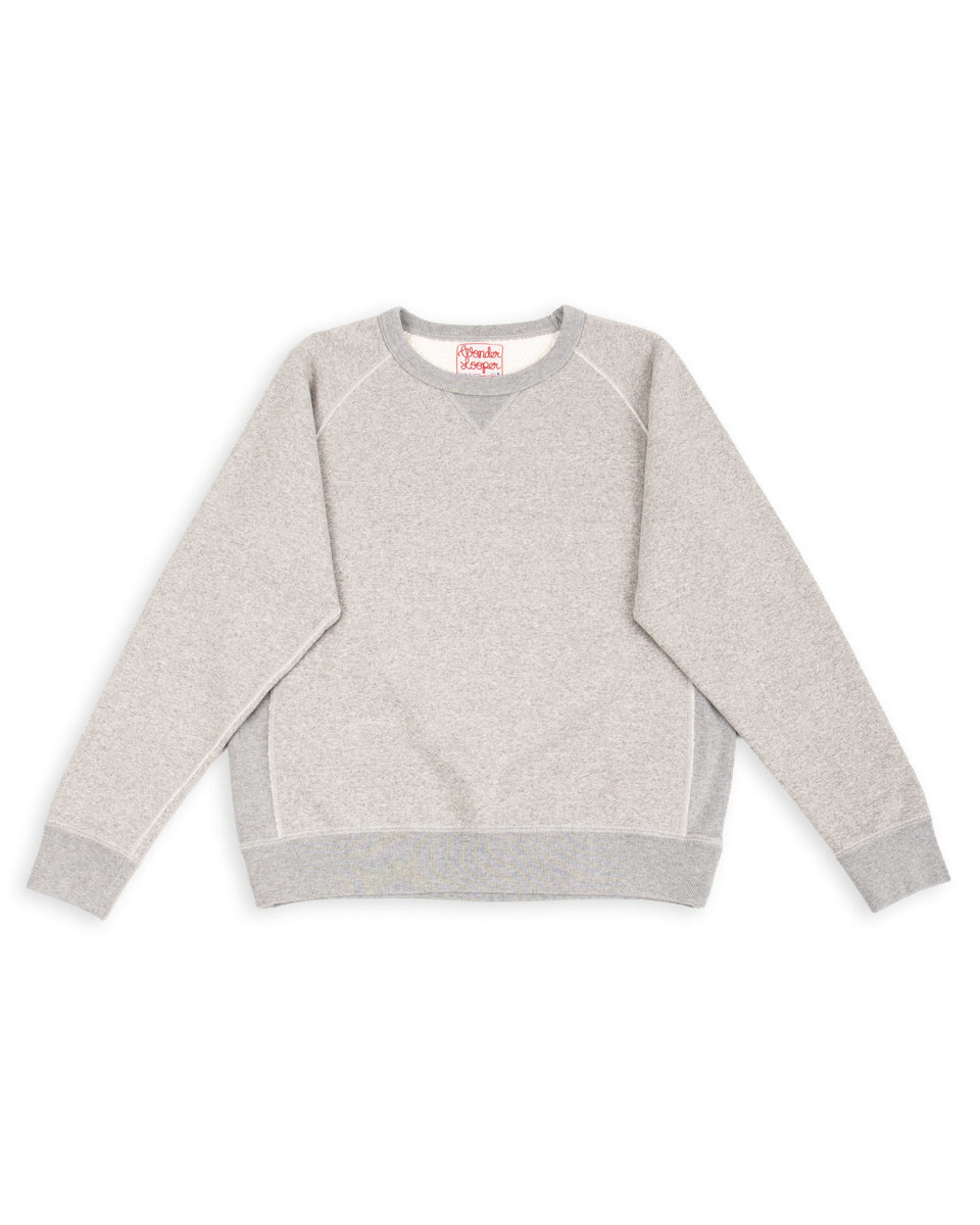 Super Looper French Terry Pullover Crewneck - Heather Grey