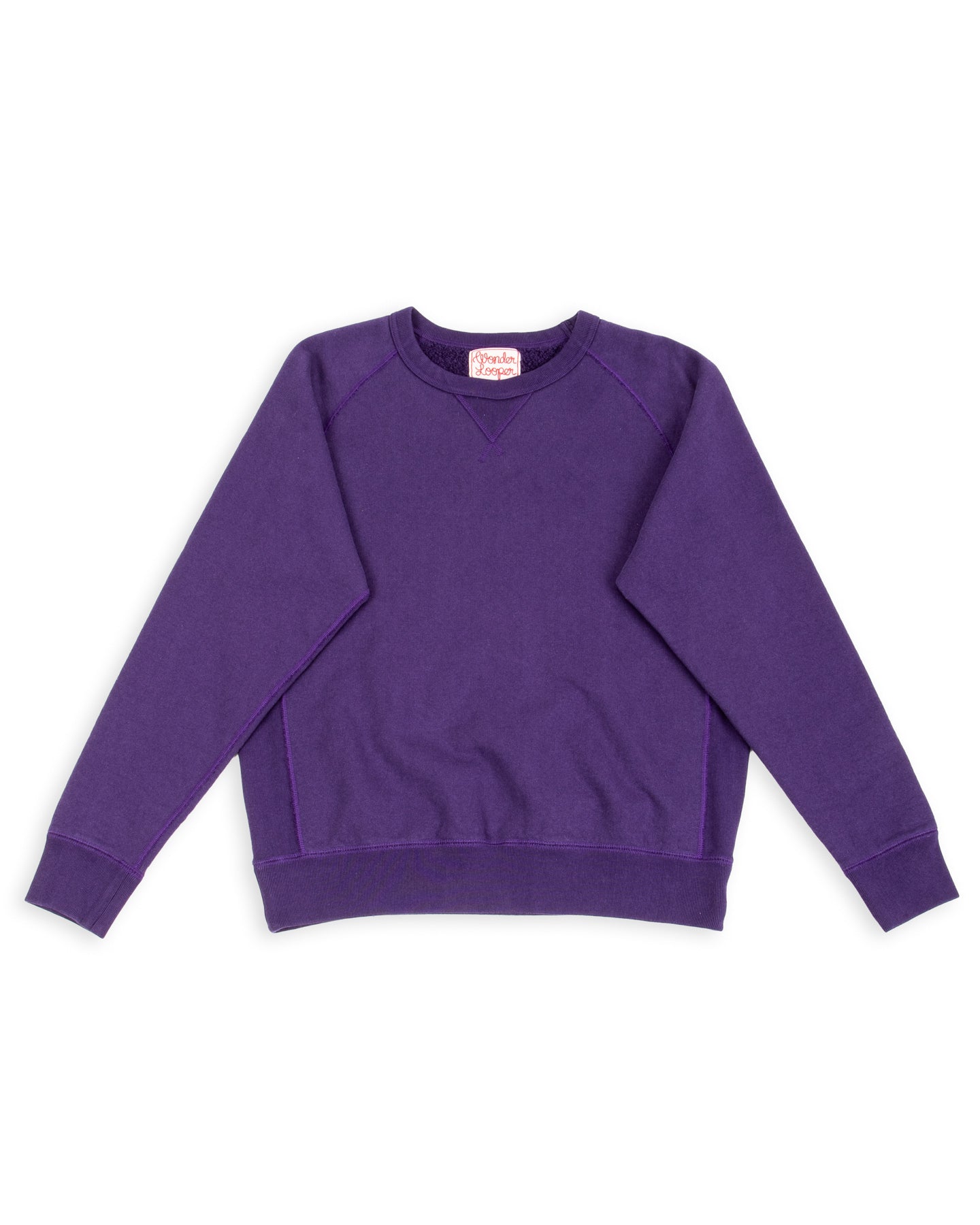 Wonder Looper Super Looper French Terry Pullover Crewneck - Purple - Standard & Strange