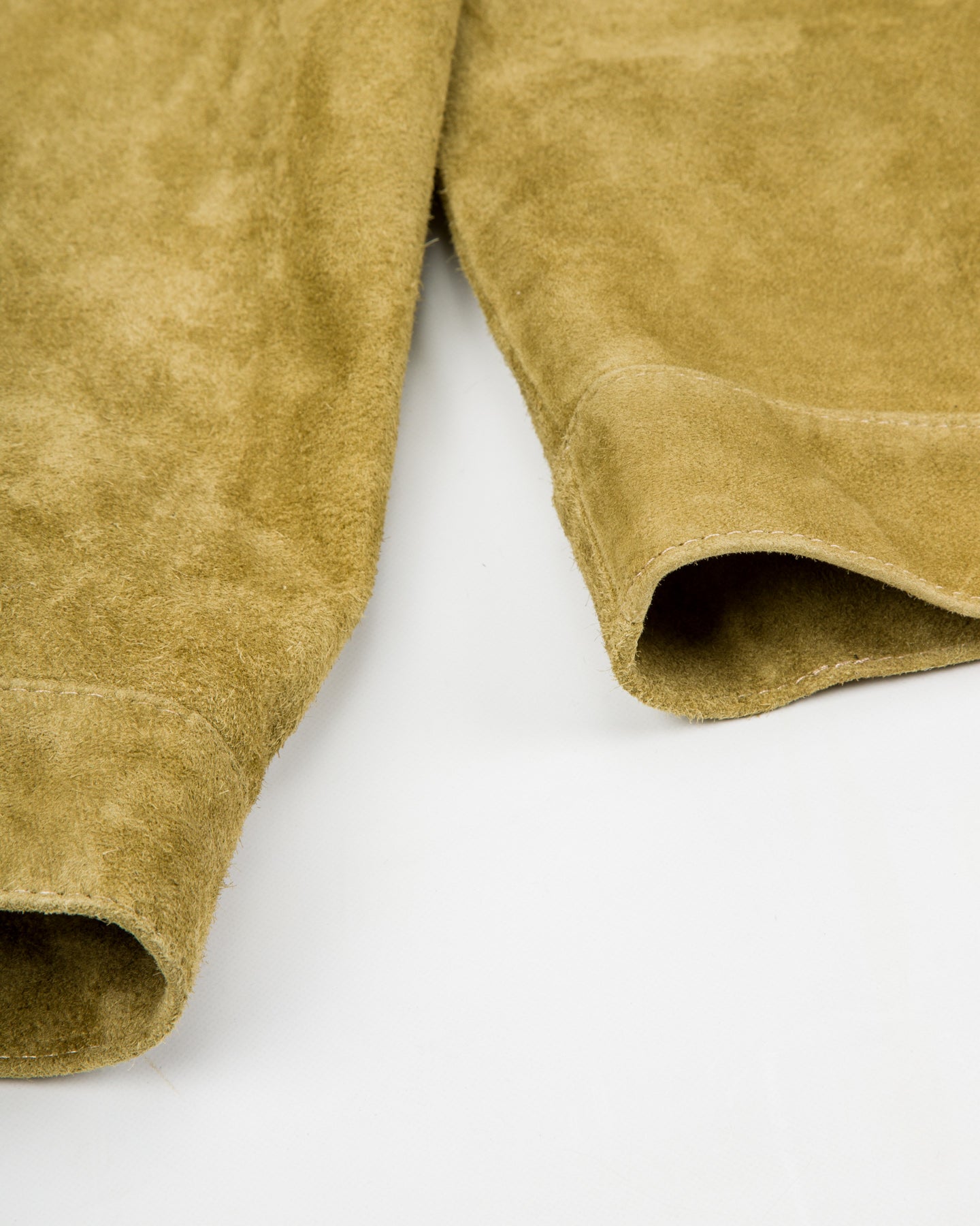 Y'2 Leather Horse Roughout WWII Type Jean Jacket (HSB-140-T) - Khaki - Standard & Strange