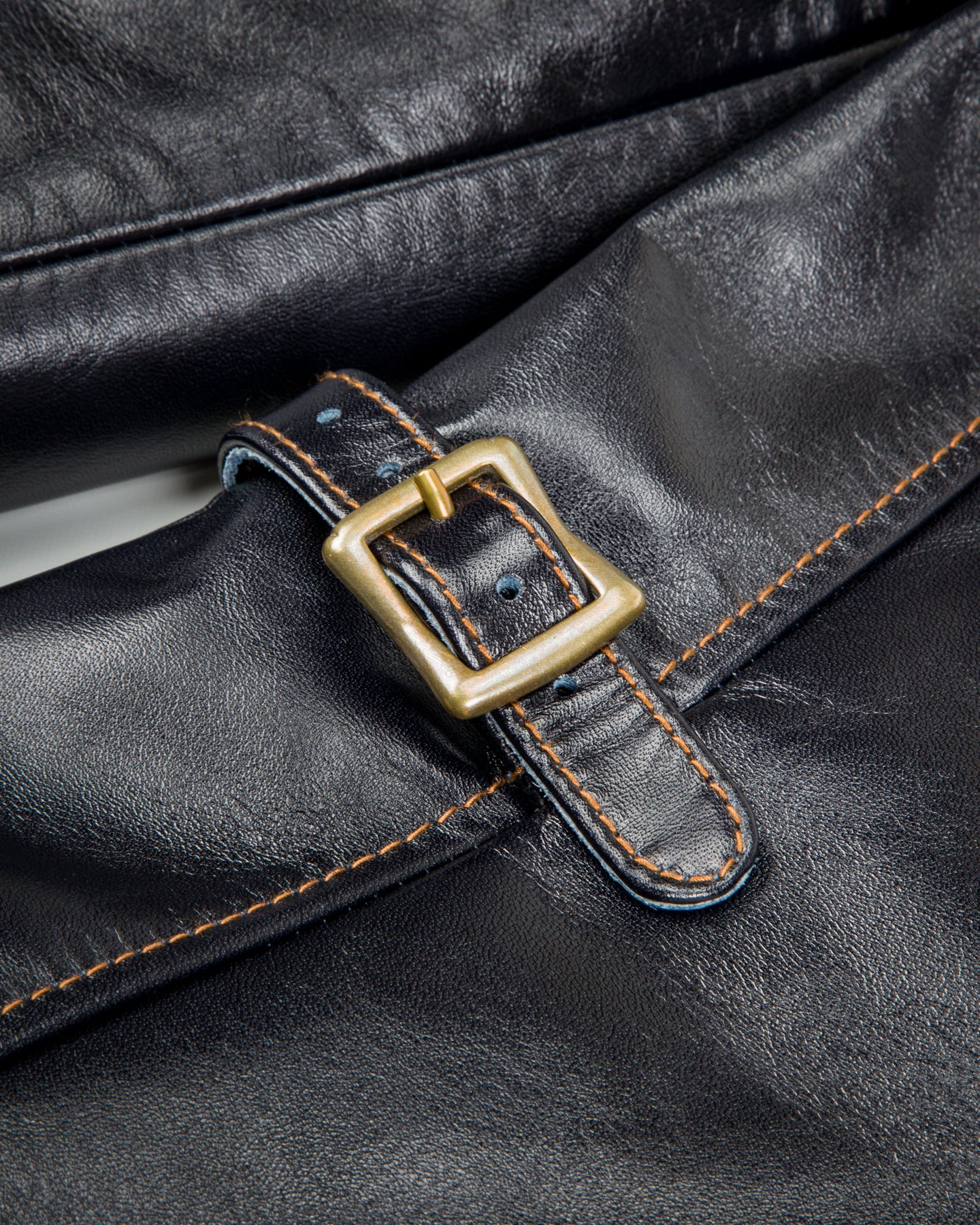 Y'2 Leather Indigo Dyed Horsehide Single Riders Jacket (IR-42) - Standard & Strange