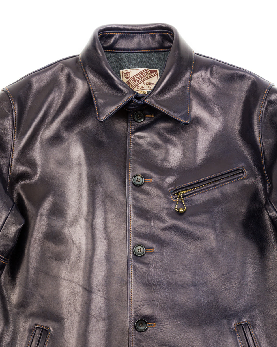 Y'2 Leather Indigo Horse Car Coat (IC-77) - Standard & Strange