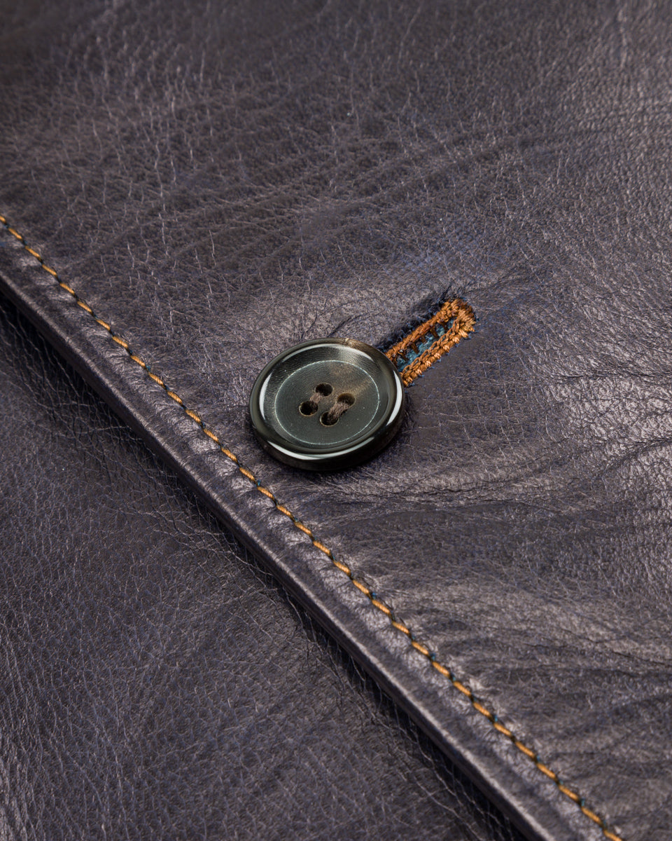 Y'2 Leather Indigo Horse Car Coat (IC-77) - Standard & Strange