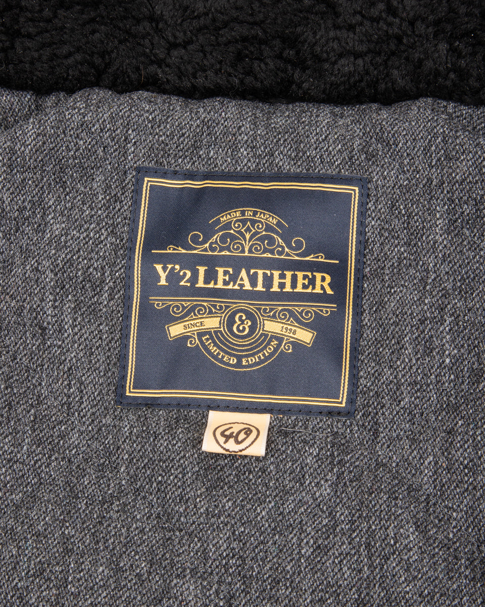 Y'2 Leather Limited Deerskin Grizzly Jacket (Y2-10-SP) - Black - Standard & Strange