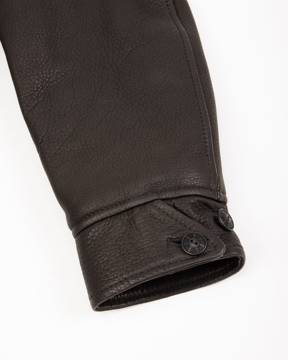 Y'2 Leather Limited Deerskin Grizzly Jacket (Y2-10-SP) - Black - Standard & Strange