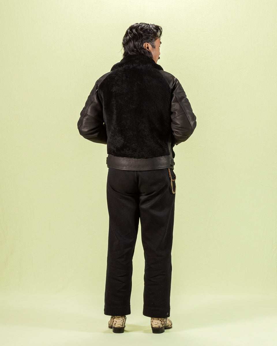Y'2 Leather Limited Deerskin Grizzly Jacket (Y2-10-SP) - Black - Standard & Strange