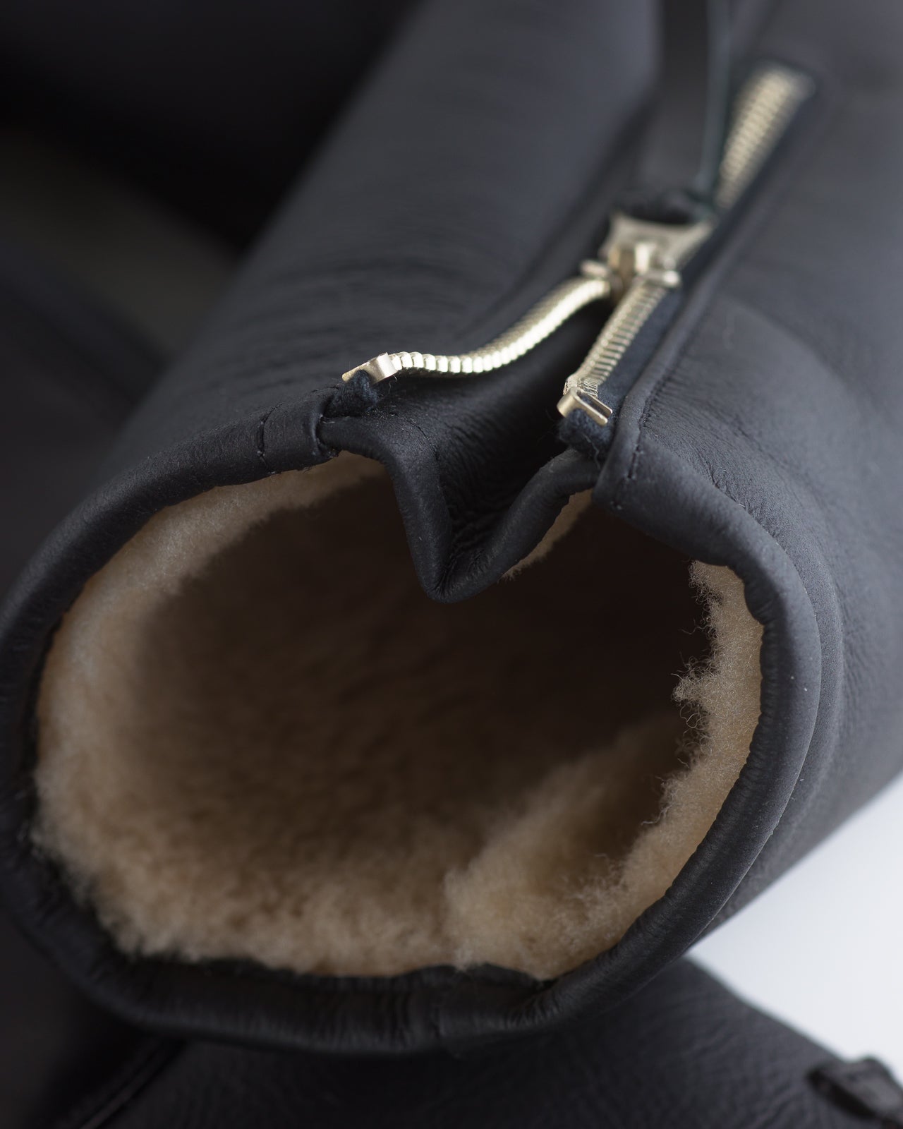 Y'2 Leather Merino Mouton D-Pocket Double Rider Jacket (CM-55) - Black - Standard & Strange