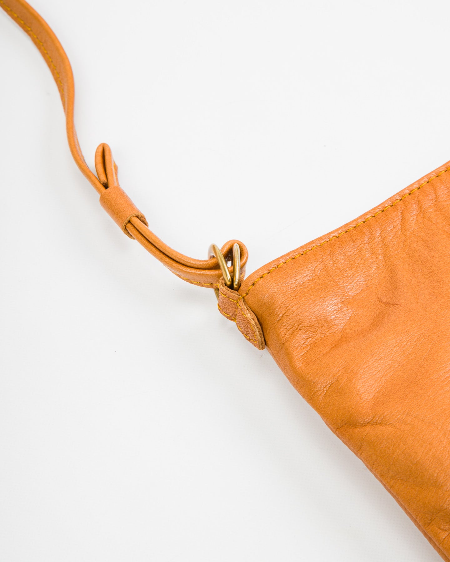 Y'2 Leather Sacoche Bag - Camel Natural Scar Steer (BG-18) - Standard & Strange