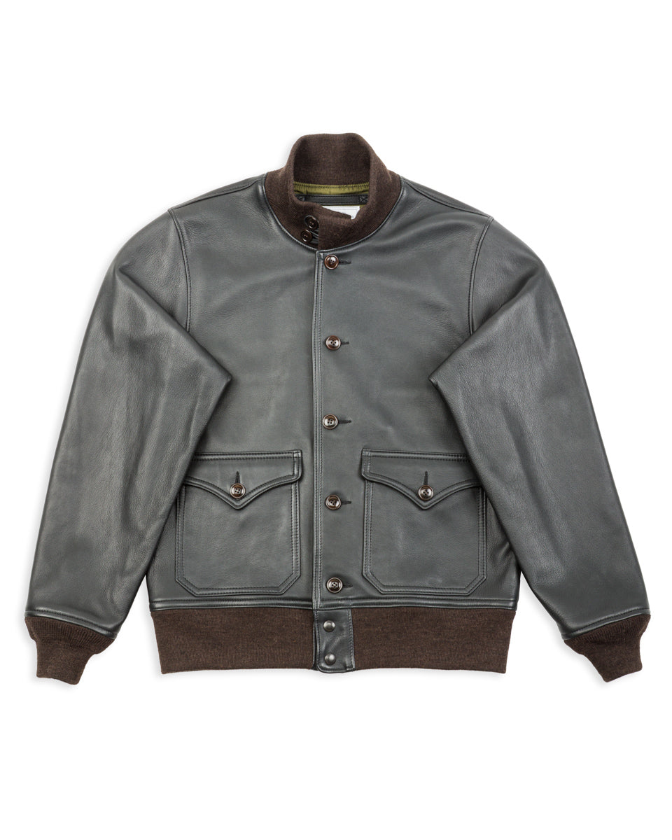 Y'2 Leather Sheepskin Type A-1 - Black - Standard & Strange