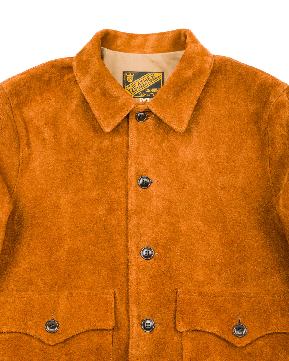 Y'2 Leather Steer Roughout Civilian Model A-1 (TB-149) - Camel - Standard & Strange