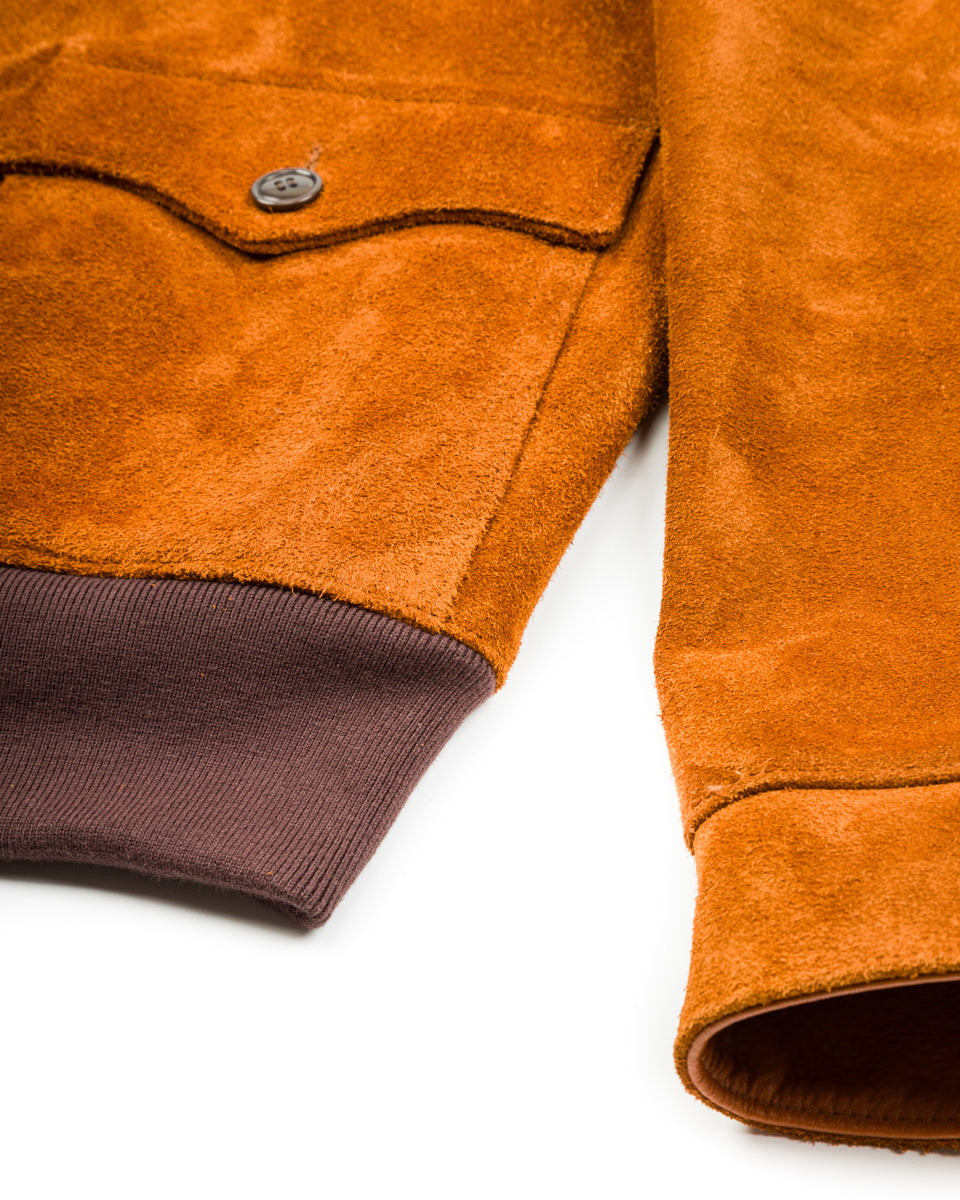 Y'2 Leather Steer Roughout Civilian Model A-1 (TB-149) - Camel - Standard & Strange