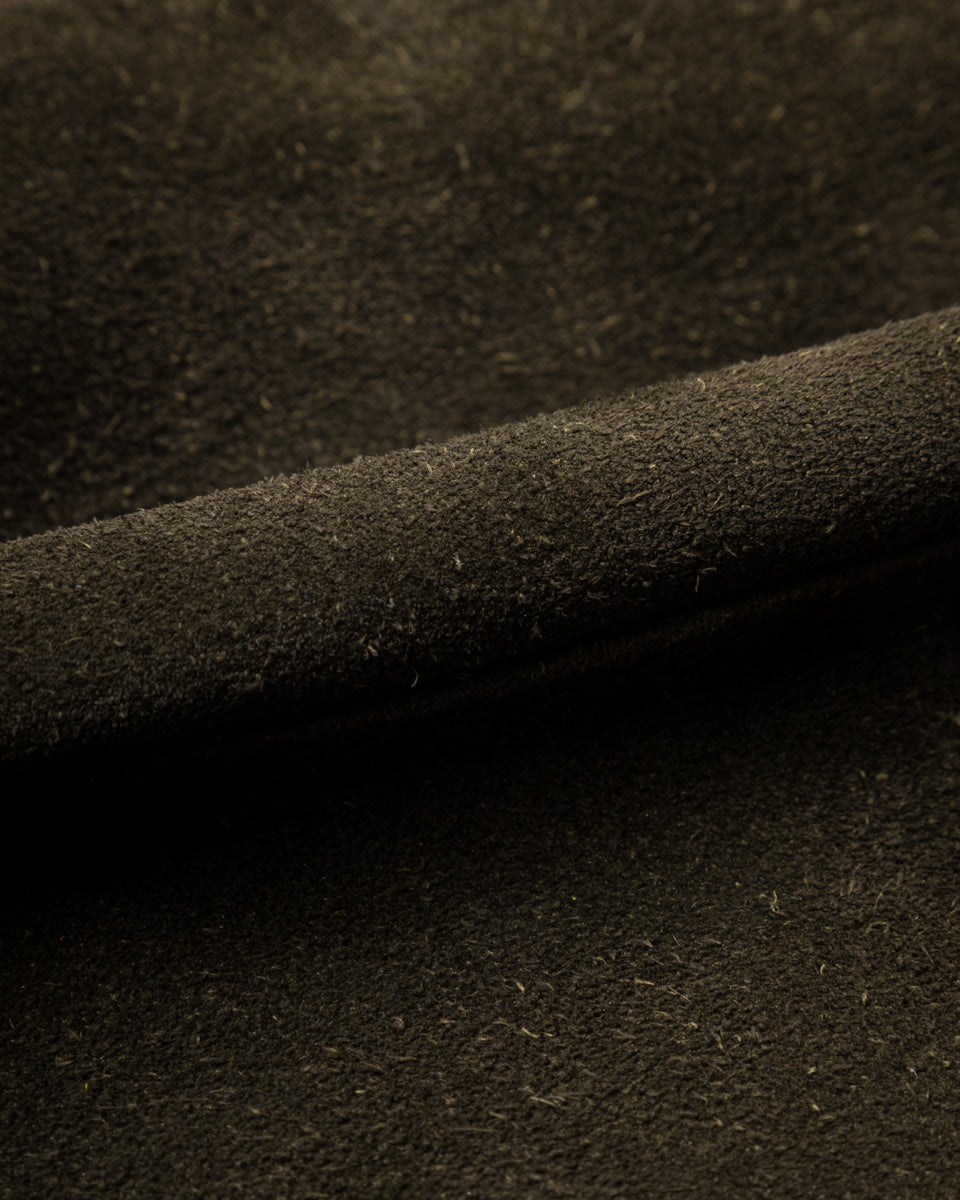 Y'2 Leather Y'2 x S&S Steer Suede Collared Single Riders Jacket (TR-65 Custom) - Olive - Standard & Strange