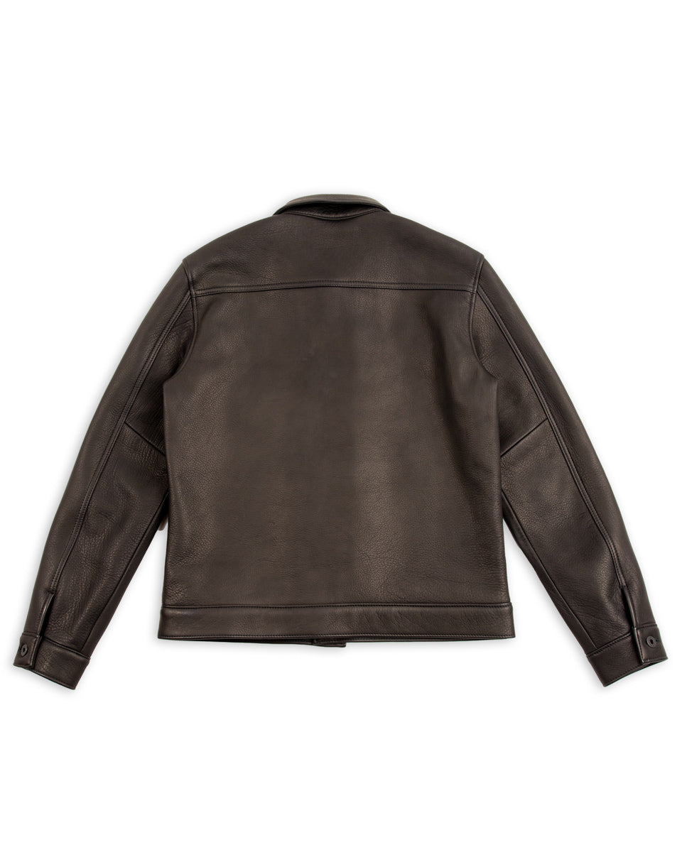 Y'2 Leather Deer Skin 1st Type Jacket - 25th Anniversary Limited - Black (DB-140-25SP) - Standard & Strange