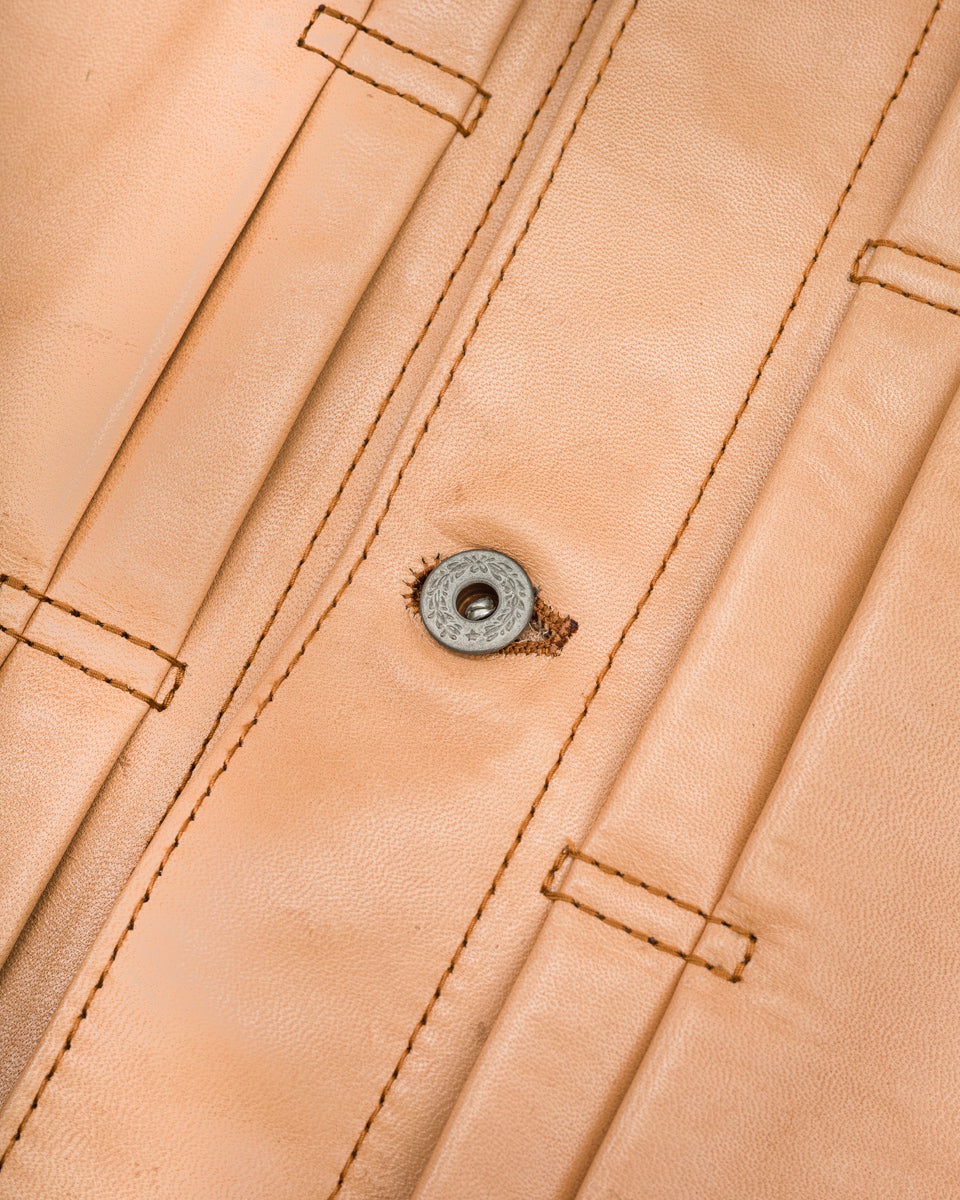 Y'2 Leather Kakishibu Persimmon Tanned Horsehide Type Jacket (KB-140-T) - Standard & Strange