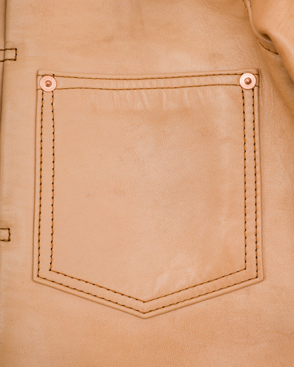 Y'2 Leather Kakishibu Persimmon Tanned Horsehide Type Jacket (KB-140-T) - Standard & Strange