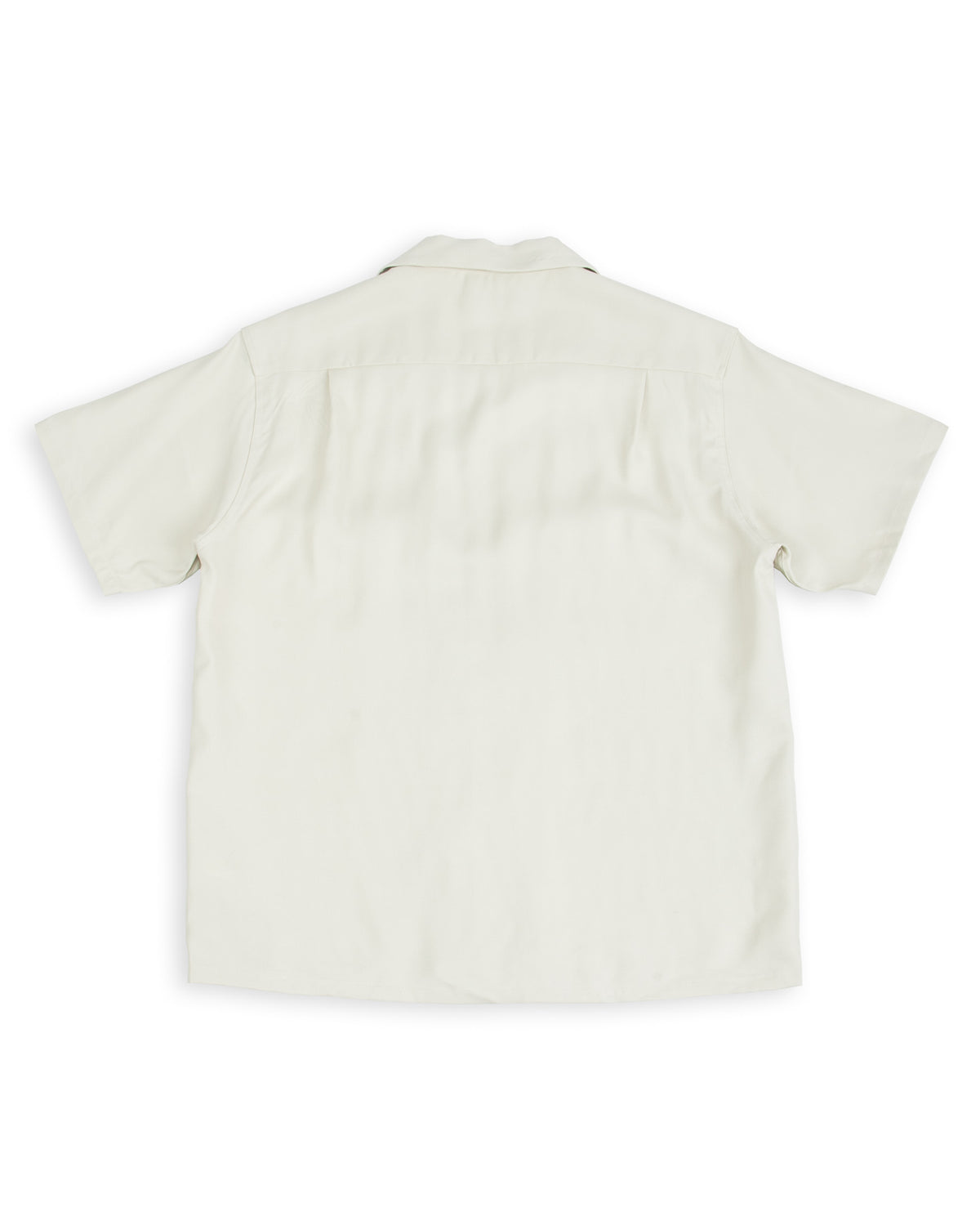 Flap Pocket Rayon S/S Shirt - Natural