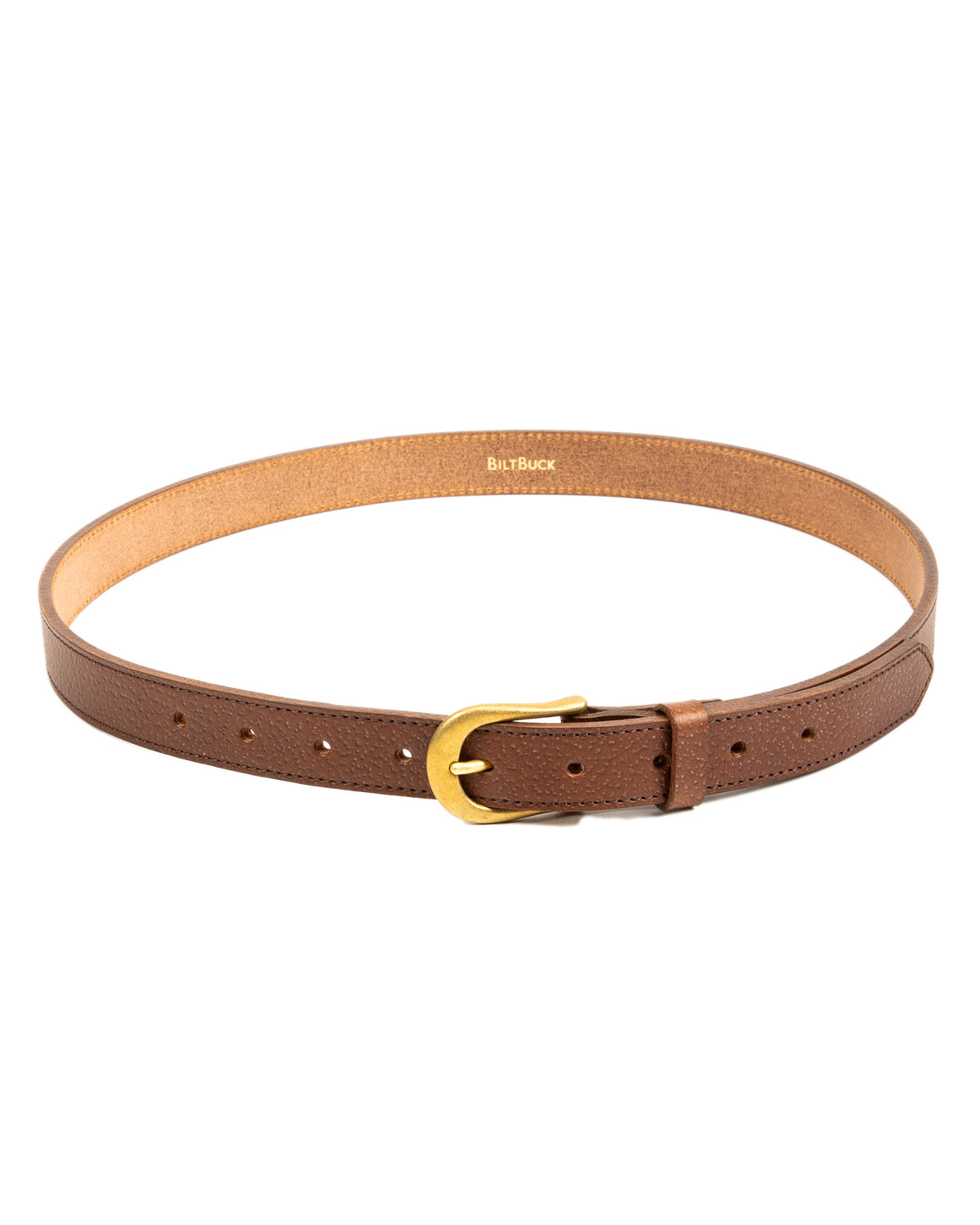 Gal Emboss Trousers Belt - Brown