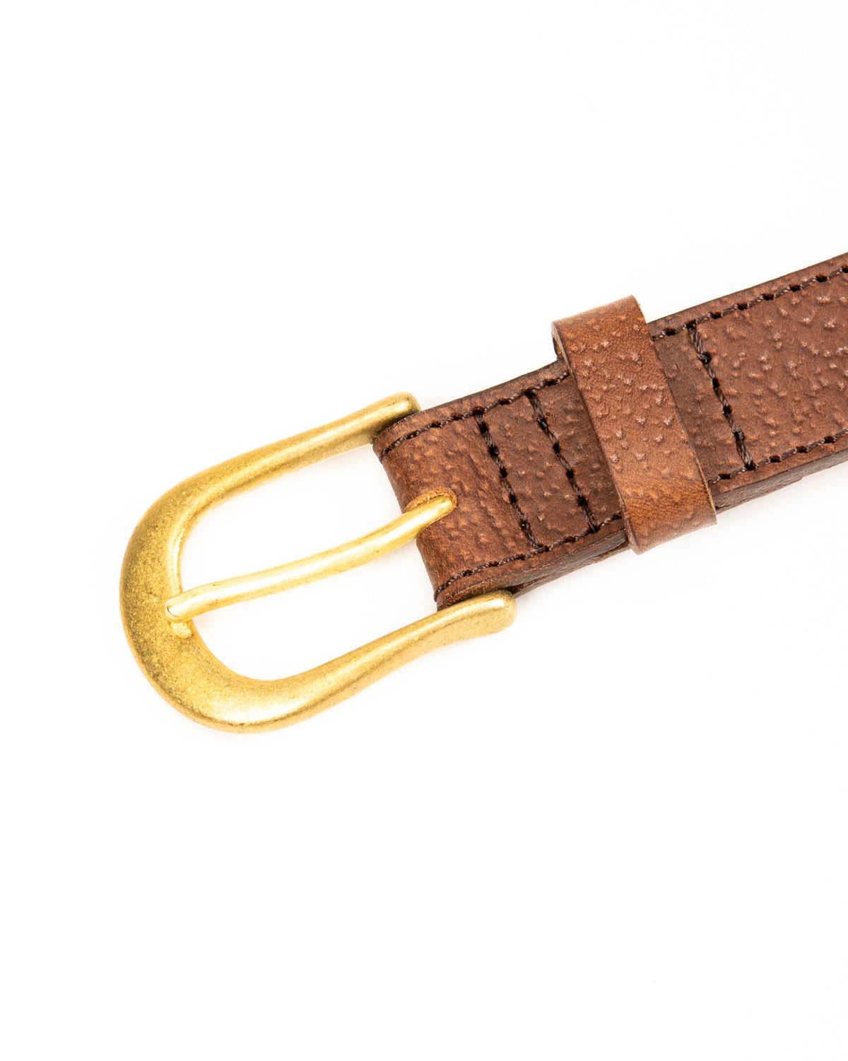 Gal Emboss Trousers Belt - Brown