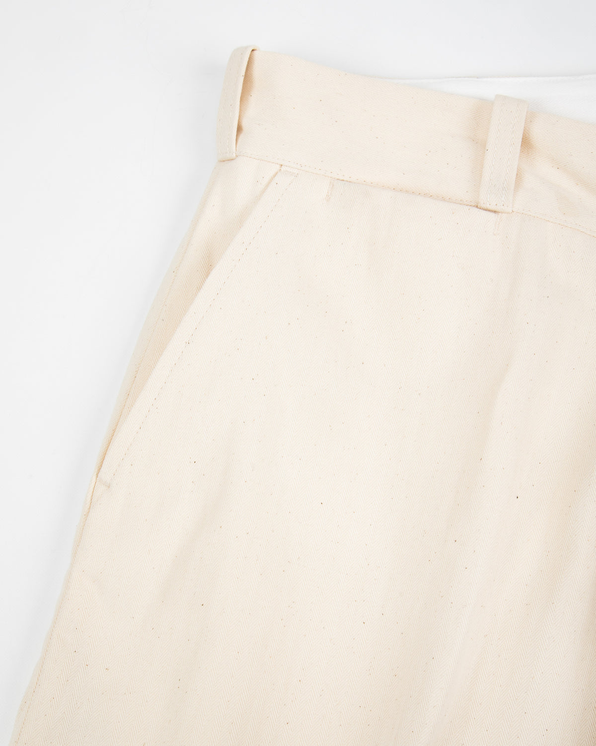 Attractions Heritage Denim Trousers - White USN Herringbone - Standard & Strange