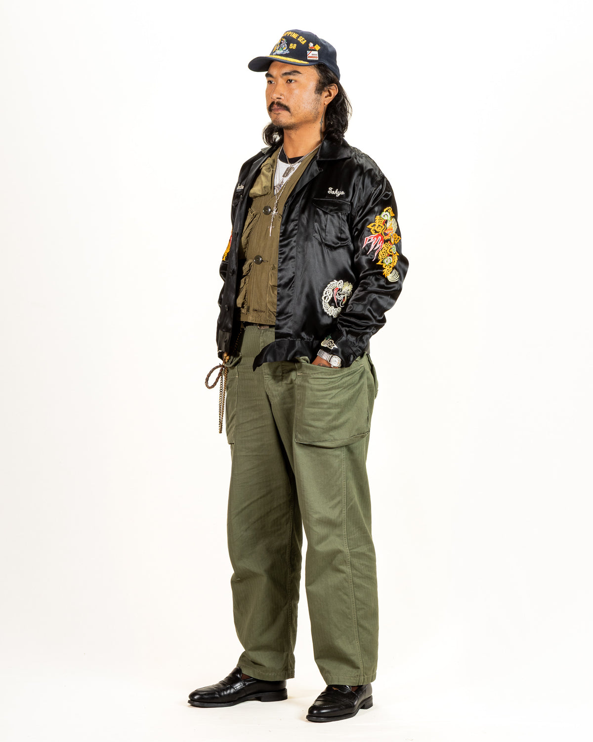 Lot.873 Souvenir Rayon Jacket - Black