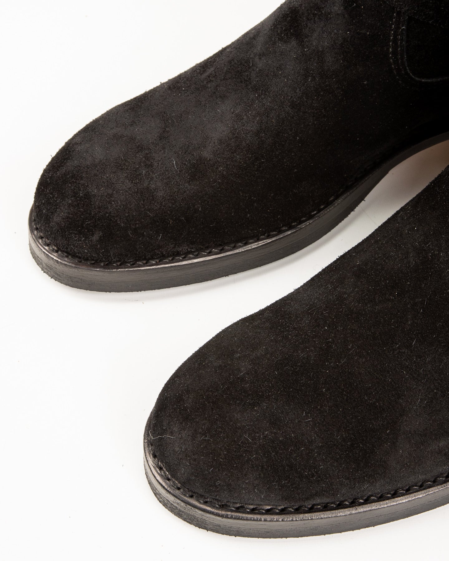 Suede Engineer Boot - Black