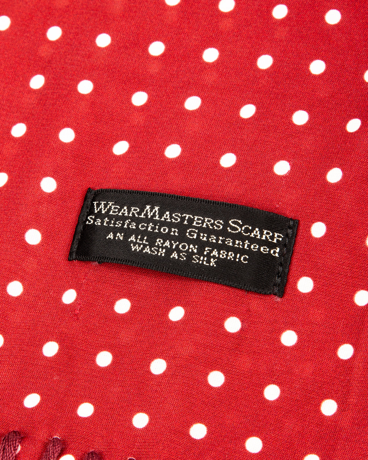 Wearmasters Rayon Scarf - Wine Dot