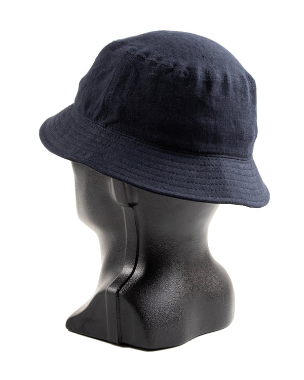 Linen Bucket Hat - Navy