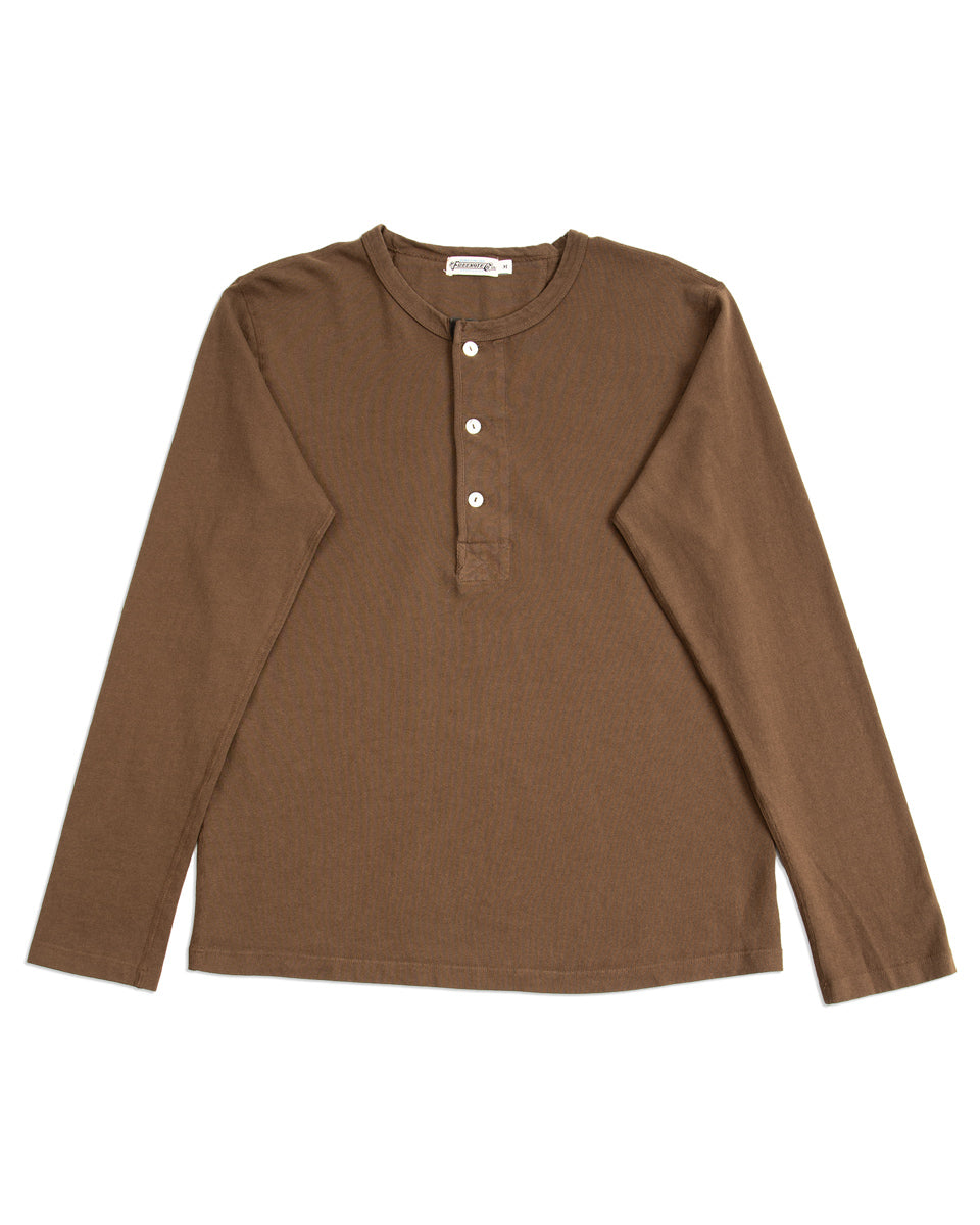 Freenote 13oz Henley L/S - Cedar – Standard & Strange