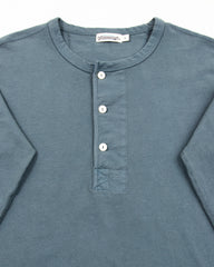 13 oz Henley L/S - Faded Blue