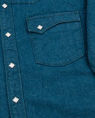 Freenote Calico Western Shirt - Pacific Blue Denim - Standard & Strange