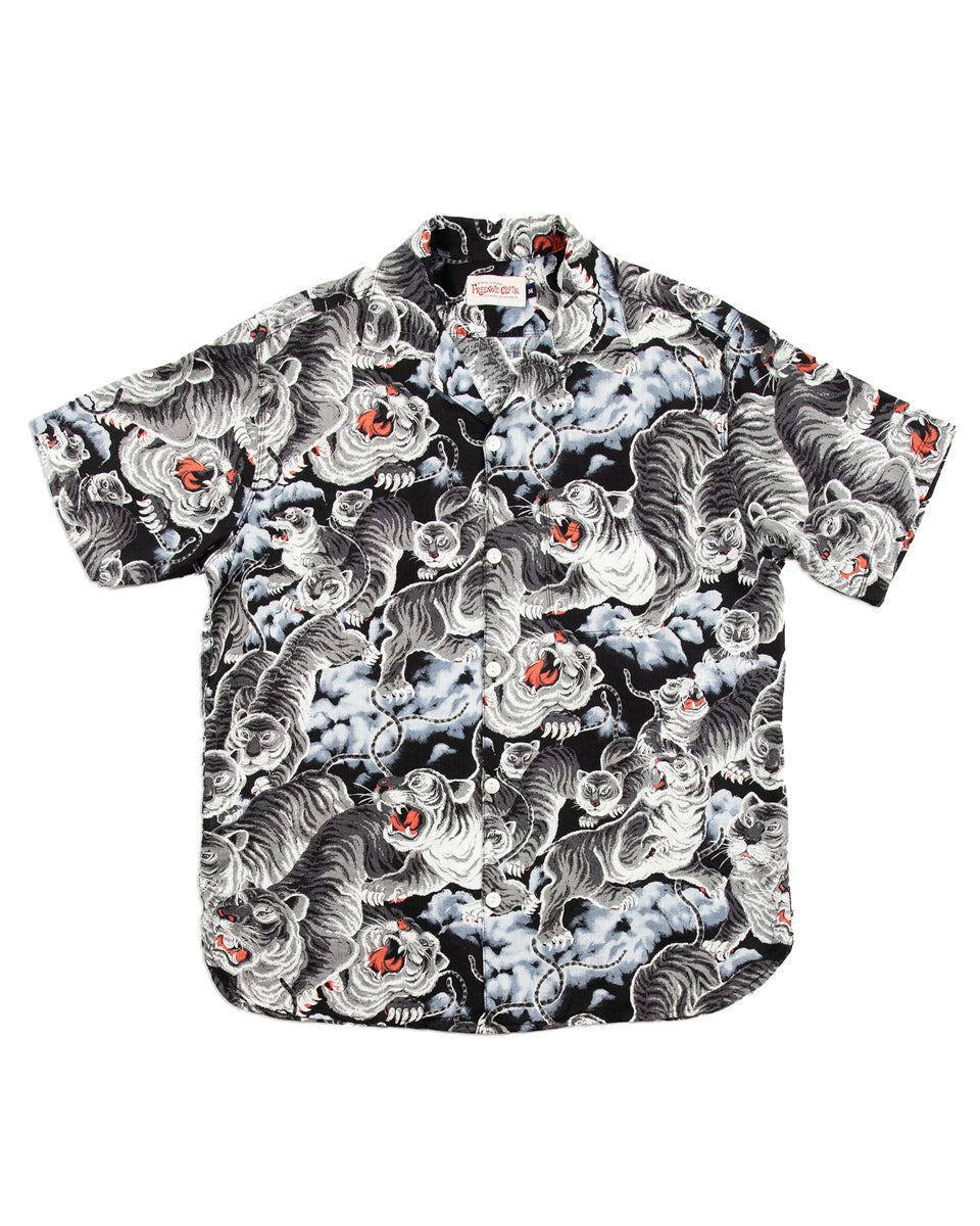 Freenote Hawaiian Shirt - Black Tiger - Standard & Strange