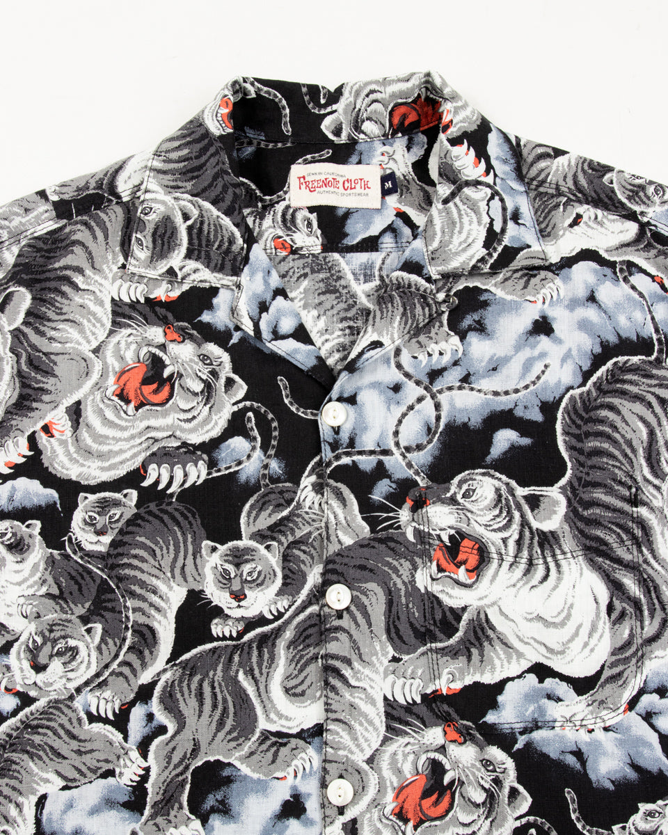 Freenote Hawaiian Shirt - Black Tiger - Standard & Strange