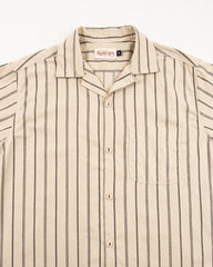 Freenote Hawaiian Shirt - Stone Stripe - Standard & Strange