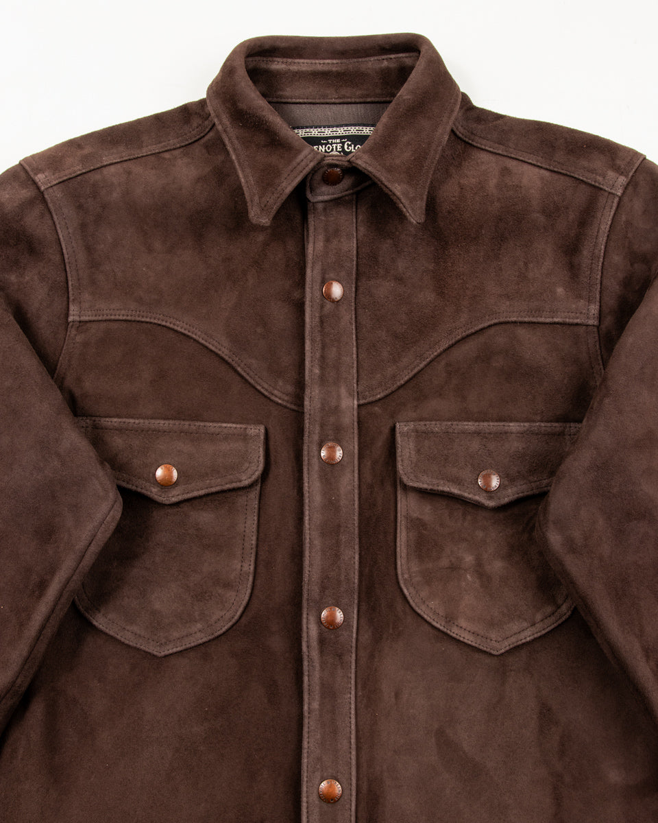 Freenote Packard Western Shirt - Chocolate Goatskin - Standard & Strange