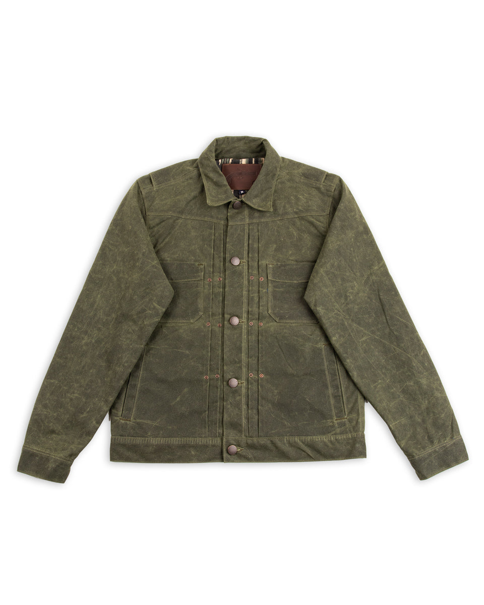 Freenote RJ-1 Jacket - Olive Waxed Canvas - Standard & Strange