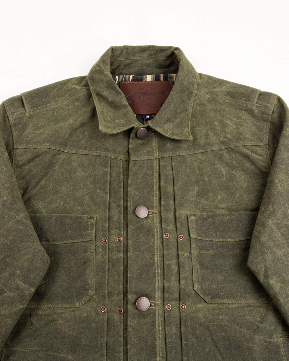 Freenote RJ-1 Jacket - Olive Waxed Canvas - Standard & Strange