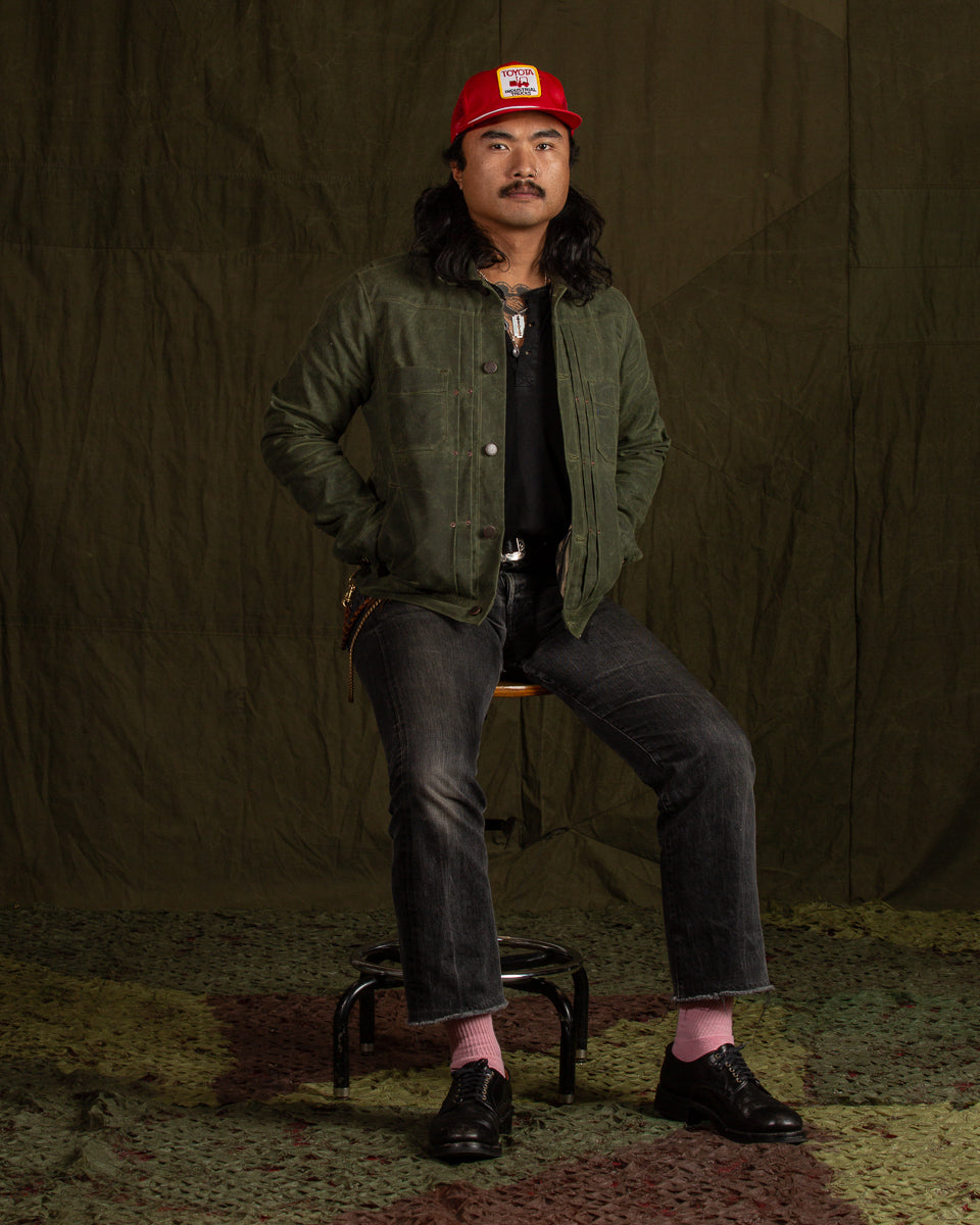 Freenote RJ-1 Jacket - Olive Waxed Canvas - Standard & Strange
