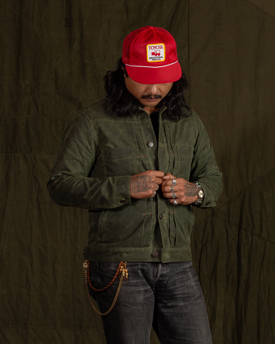 Freenote RJ-1 Jacket - Olive Waxed Canvas - Standard & Strange