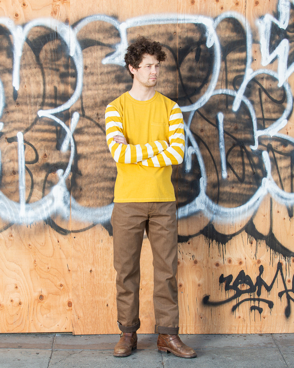 Freenote Shifter L/S Tee - Mustard Combo - Standard & Strange